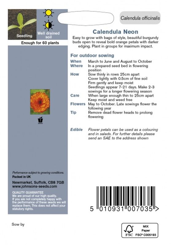 Ringblomst 'Neon’ - Calendula officinalis