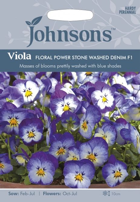 Hovedbilde Stemorsblomst 'Floral Power Stone Washed Denim’, ...