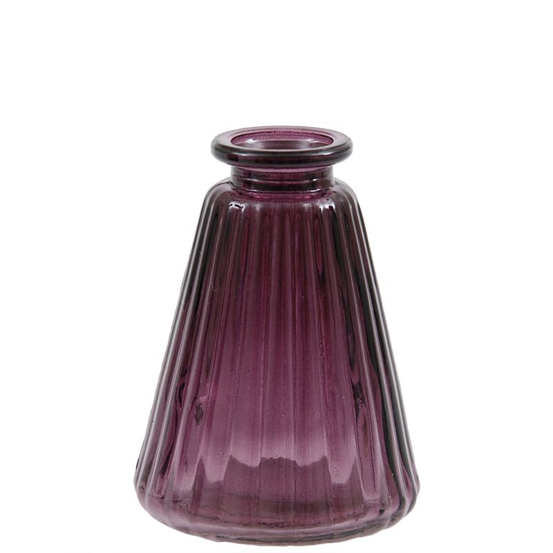 Minivase, kjegle lilla 10 cm