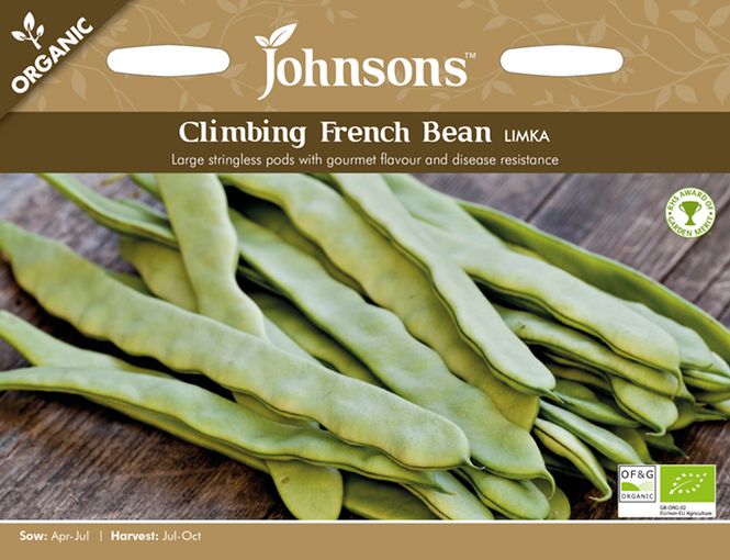 Hovedbilde Stangbønne 'Limka' - Phaesolus vulgaris, Organic