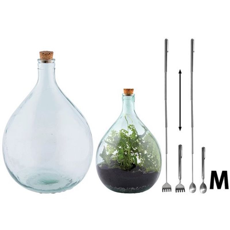 Terrarium, 15 L med håndredskap
