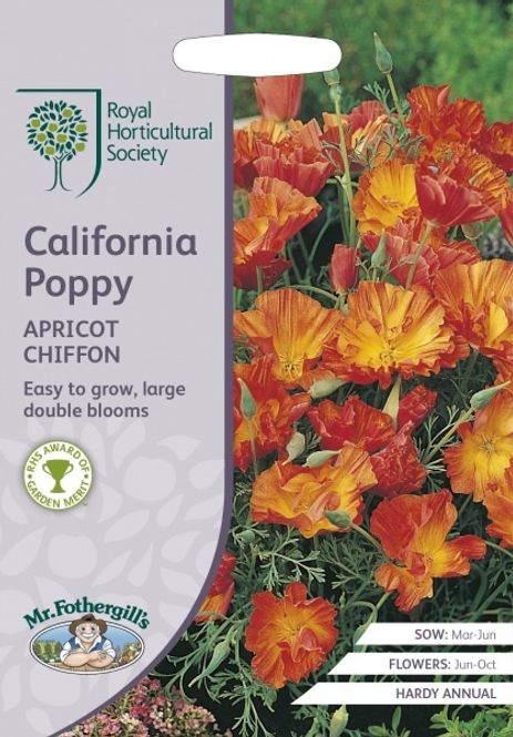 Hovedbilde Kaliforniavalmue 'Apricot Chiffon' - Eschscholzia ...