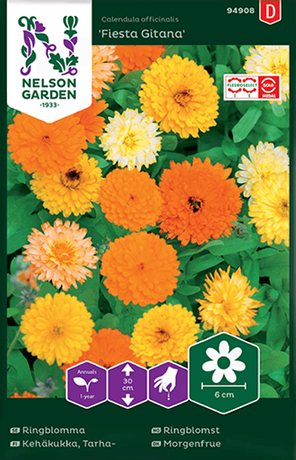 Hovedbilde Ringblomst 'Fiesta Gitana -  Calendula officinalis