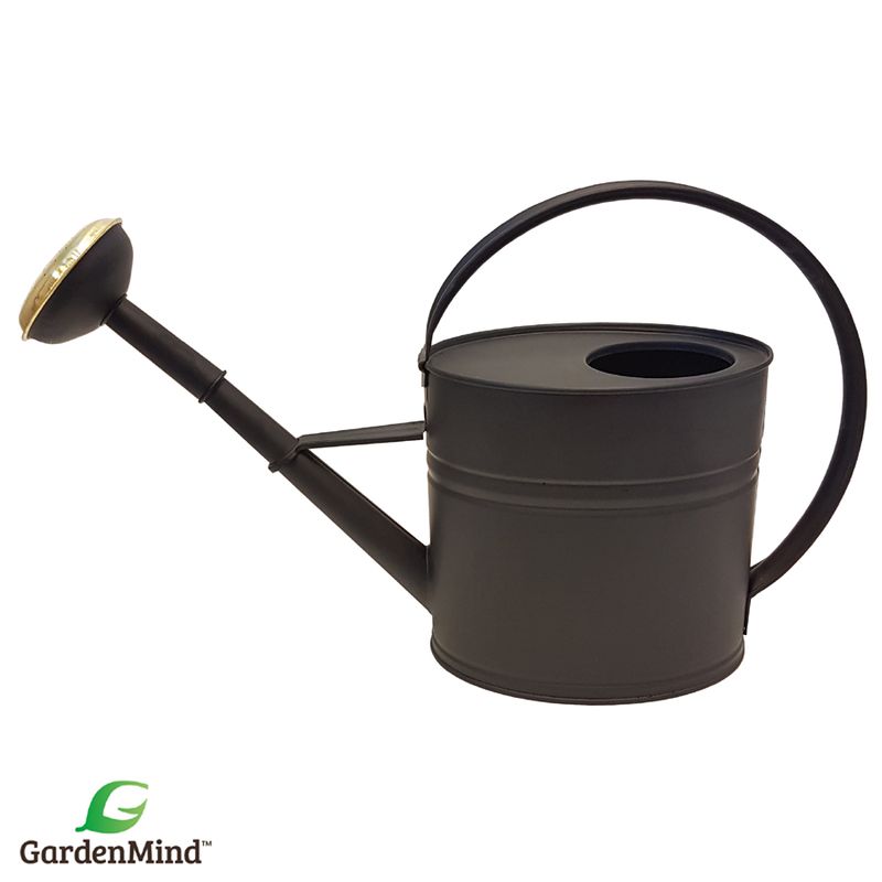 Vannkanne matt svart, oval 4 liter