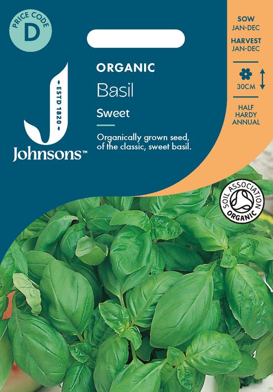 Basilikum 'Sweet' - Ocimum basilicum, Organic