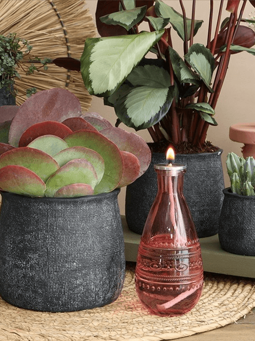 Hovedbilde Minivase, Rome Soft Pink aztec 15,8 cm