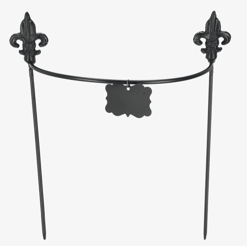 Plantestøtte - Fleur de lis - Halvrund - S