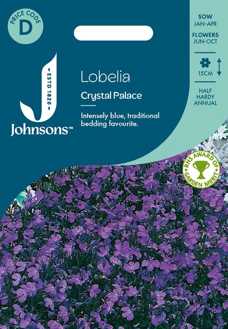 Hovedbilde Lobelia 'Crystal Palace - Kantlobelia